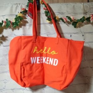 WordPrint Large Totebag Orange